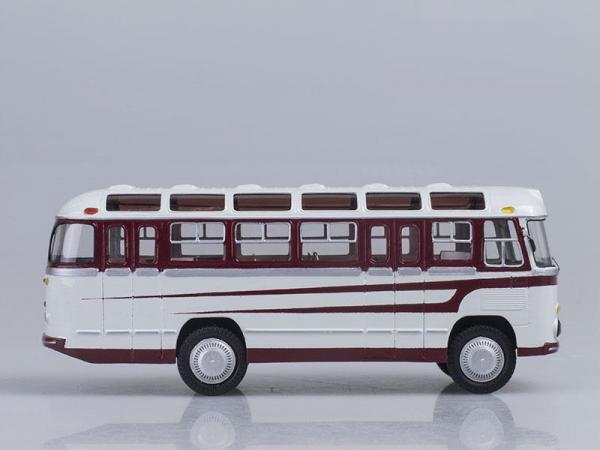ПАЗ-672 (Vector-Models) [1962г., Белый с вишневым, 1:43]
