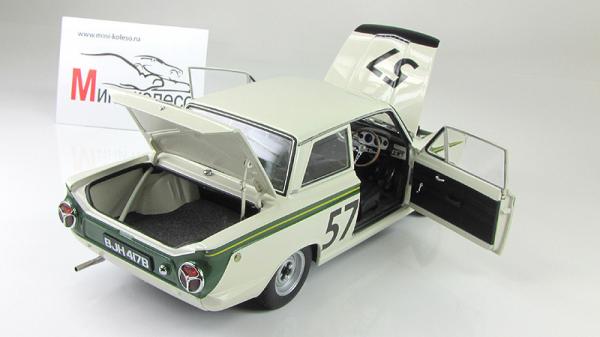 LOTUS MKI CRYSTAL PALACE SALOON CAR RACE 1964 WINNER - JIM CLARK #57 (Autoart) [1964г., бежевый, 1:18]