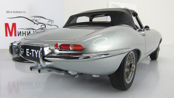 JAGUAR E-TYPE ROADSTER SERIES I 3.8 (Autoart) [1961г., Серебристый, 1:18]