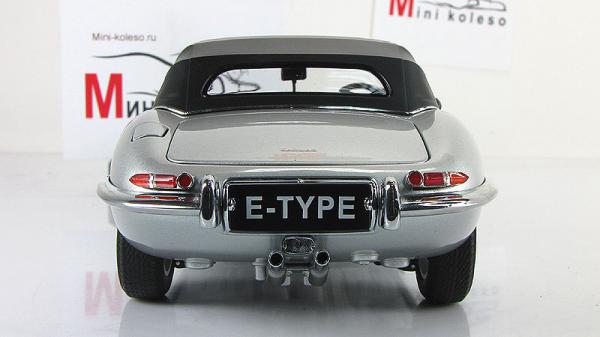 JAGUAR E-TYPE ROADSTER SERIES I 3.8 (Autoart) [1961г., Серебристый, 1:18]