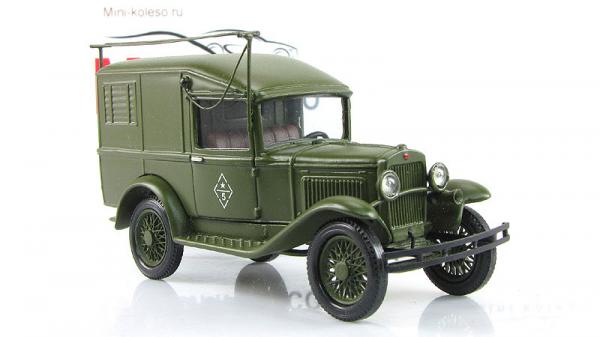 ГАЗ-4 АK-5 радиостанция (ALF) [1933г., Зеленый, 1:43]