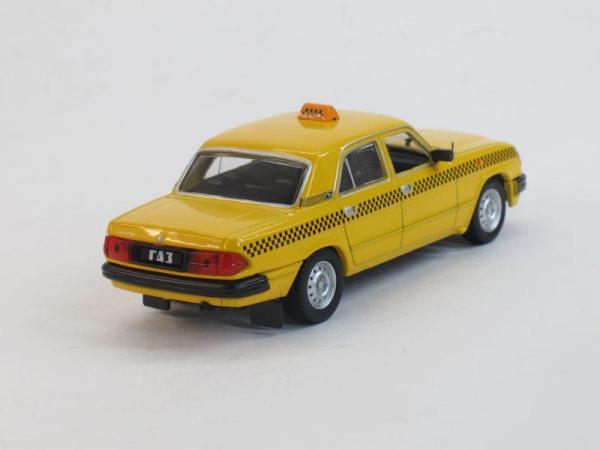 ГАЗ-3110 Такси (DeAgostini (Автомобиль на службе)) [1997г., Желтый, 1:43]