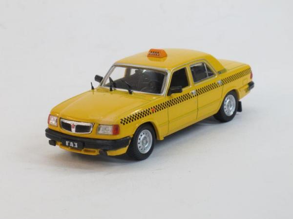 ГАЗ-3110 Такси (DeAgostini (Автомобиль на службе)) [1997г., Желтый, 1:43]