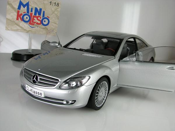 Mercedes-Benz CL COUPE (Autoart) [2006г., Серебристый, 1:18]