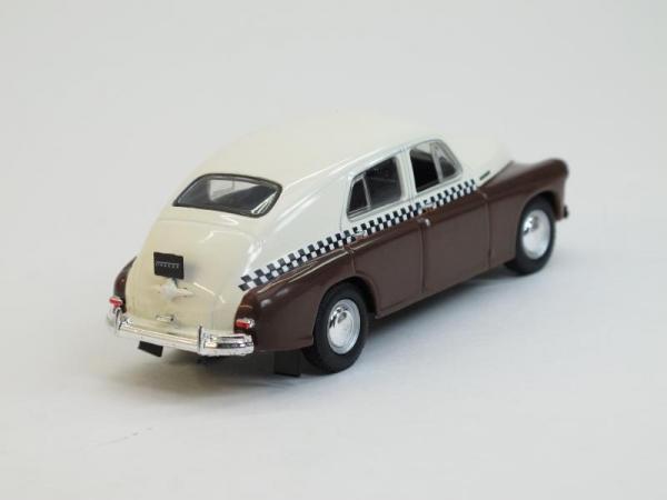 ГАЗ-М20 "Победа" Такси (DeAgostini (Автомобиль на службе)) [1946г., Белый с коричневым, 1:43]