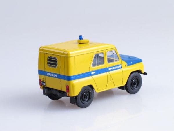 УАЗ-469 ППС (DeAgostini (Автомобиль на службе)) [1972г., Лимонный с синей полосой, 1:43]