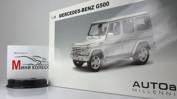 MERCEDES-BENZ G500 (Autoart) [2012г., Серебристый, 1:18]