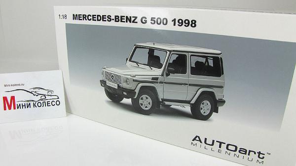 MERCEDES-BENZ G500 (Autoart) [1998г., Серебристый, 1:18]