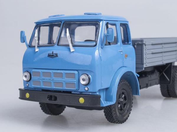 МАЗ-500А бортовой (Наш Автопром) [1970г., Голубой и серый, 1:43]