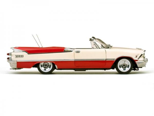 Dodge Custom Royal Lancer Open Convertible (Sunstar) [1959г., Бежевый с красным, 1:18]