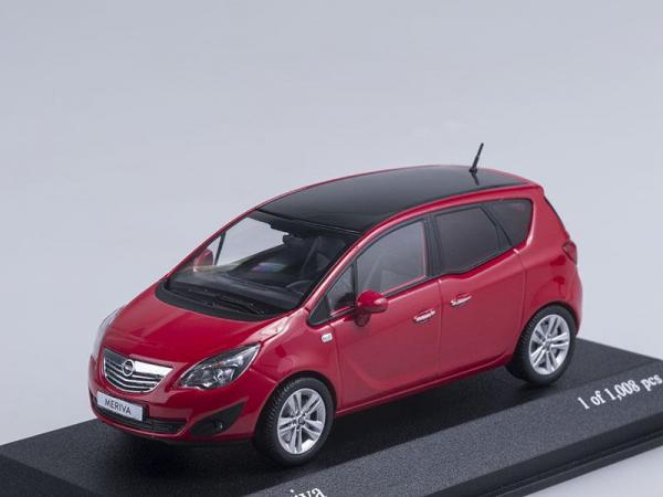 Opel Meriva (Minichamps) [2010г., Красный, 1:43]