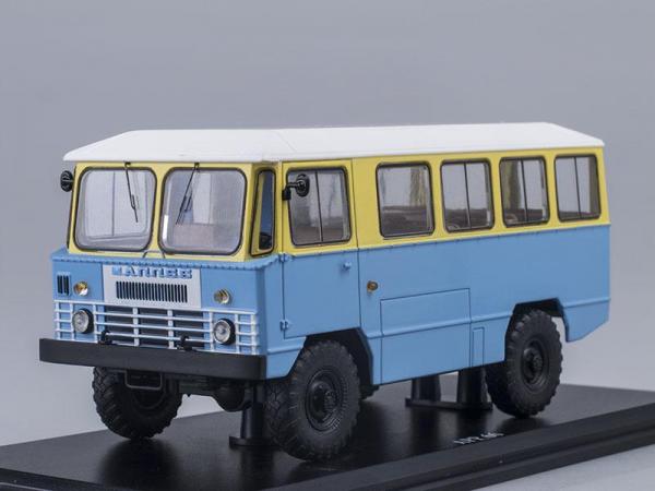 Армейский автобус АПП-66 (на шасси ГАЗ-66) (Start Scale Models (SSM)) [1974г., Голубой с желтым, 1:43]
