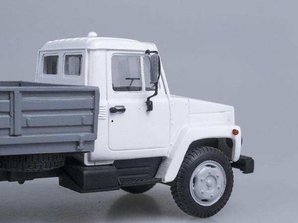 ГАЗ-3309 бортовой (Неизвестный производитель) [1989г., Белый с серым, 1:43]