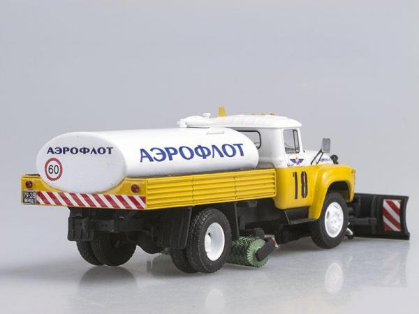 ЗИЛ-130 КПМ-2 Аэрофлот, поздний (D.N.K.) [1974г., Белый с желтым, 1:43]
