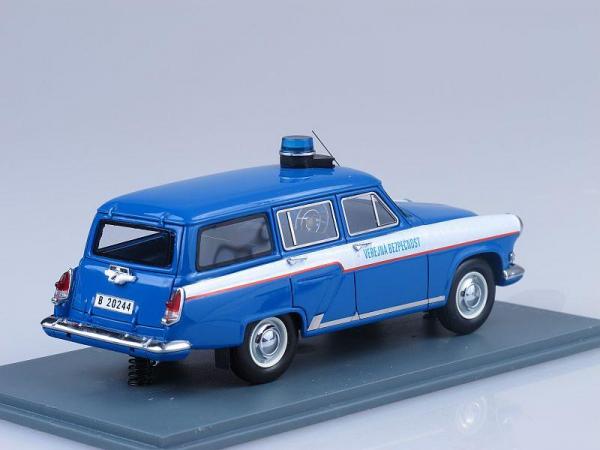 ГАЗ-22 Verejna Bezpecnost (Neo Scale Models) [1962г., Синий с белыми полосами, 1:43]