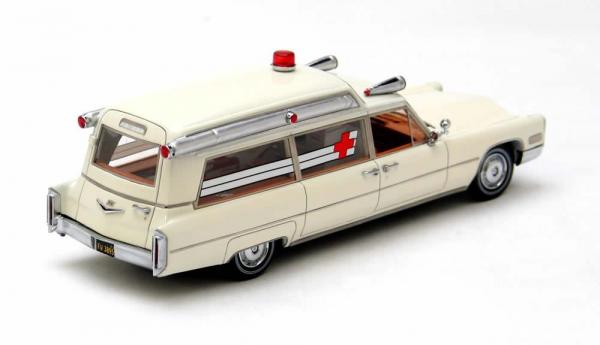 CADILLAC S&S Ambulance (Neo Scale Models) [1966г., Белый, 1:43]