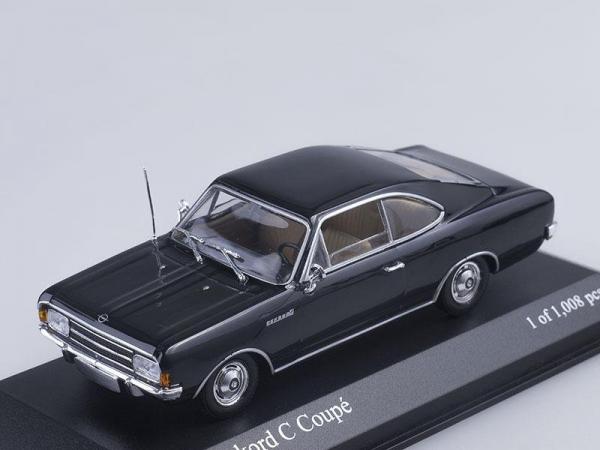Opel Record C Coupe (Minichamps) [1966г., Черный, 1:43]