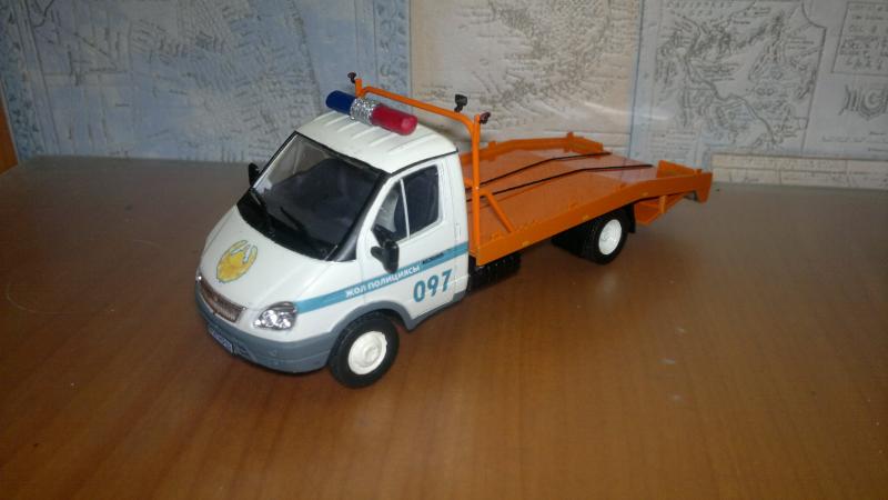 ГАЗ-3302 ГАЗель-эвакуатор дорожной полиции Алматы (Казахстана) 1:43