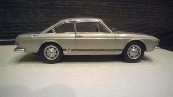 Lancia coupe 2000 (Starline models) [1971г., серебристый, 1:43]