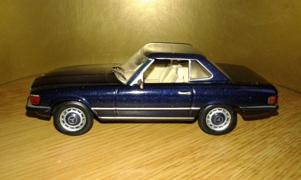 Mercedes-Benz 350SL (Altaya/IXO) [1971г., синий, 1:43]