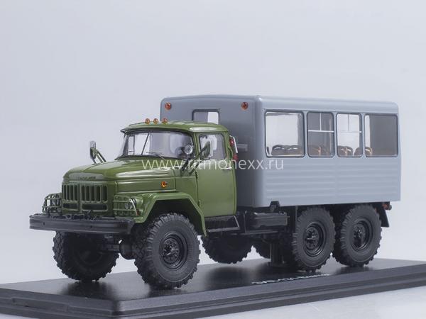 ЗИЛ-131 вахтовый автобус (Start Scale Models (SSM)) [1966г., зеленый/серый, 1:43]