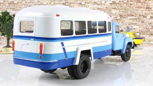 Кавз-4959 (шасси ЗИЛ- 130Г-80) (Nik models) [1980г., голубой/белый, 1:43]