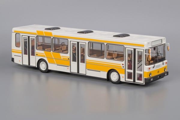 ЛиАЗ-5256.00 (Classicbus) [1990г., белый, с желтыми полосами, 1:43]
