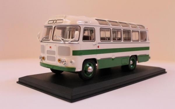 ПАЗ - 672 (Classicbus) [1968г., белый, зелёные полосы, 1:43]