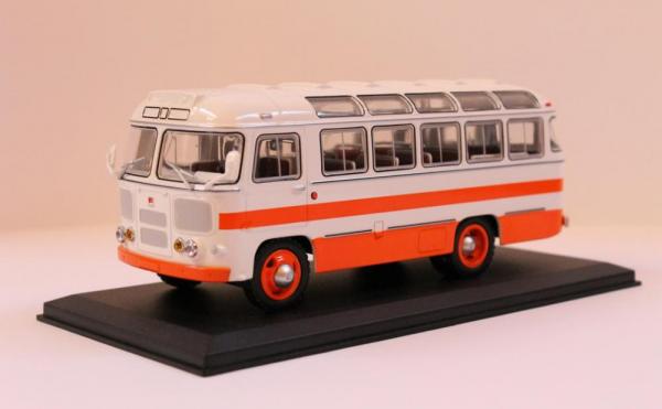 ПАЗ - 672 (Classicbus) [1968г., белый, красные полосы, 1:43]