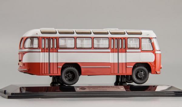 ПАЗ-652 (DiP Models) [1960г., белый/красный, 1:43]