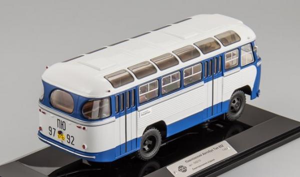 ПАЗ-652 (DiP Models) [1960г., белый/синий, 1:43]