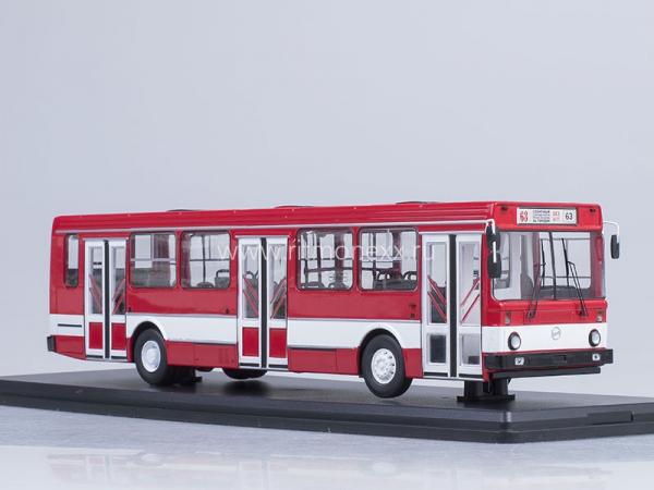 ЛИАЗ-5256 (Start Scale Models (SSM)) [1989г., красный/белый, 1:43]