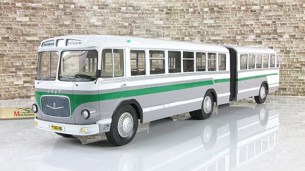 ЛиАЗ-5Э-676 сочлененный (Vector-Models) [1962г., белый/серый/зелёный, 1:43]