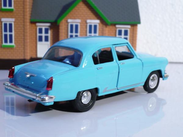 ГАЗ-21 (Autotime) [1957г., голубой, 1:43]