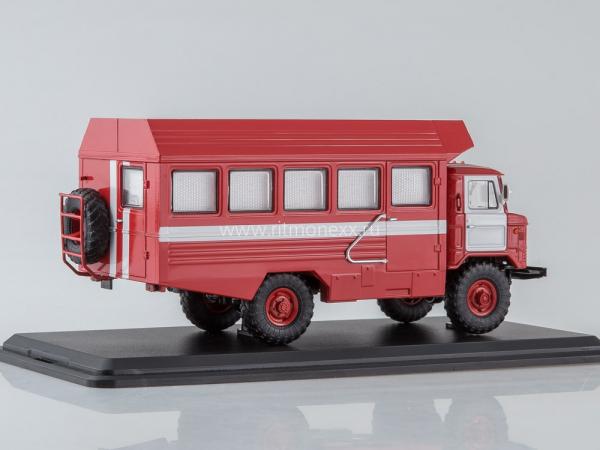 ГАЗ- 66 (КСП-2001) пожарный. (Start Scale Models (SSM)) [2001г., красный/белый, 1:43]