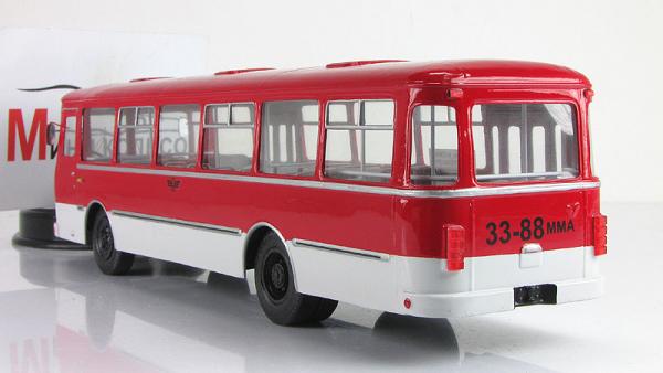Лиаз-677М (Vector-Models) [1986г., белый/красный, 1:43]
