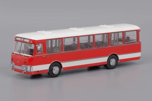 Лиаз-677 экспортный (Classicbus) [1978г., красный, белая полоса, 1:43]