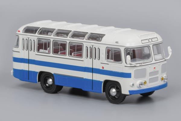 ПАЗ-672 (Classicbus) [1980г., белый, синие полосы, 1:43]