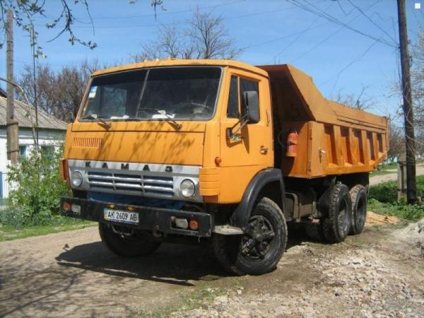 КАМАЗ-5511 (Элекон) [1977г., красная кабина, оранжевый кузов, 1:43]