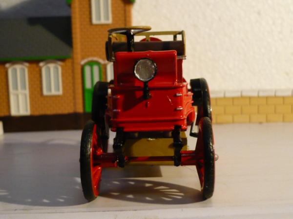 пожарный автомобиль, электрический, Франция (Amer Com) [1900г., красный, 1:43]