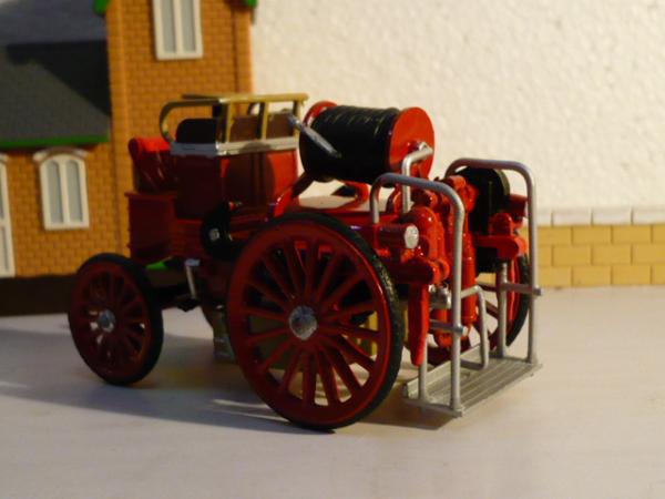 пожарный автомобиль, электрический, Франция (Amer Com) [1900г., красный, 1:43]