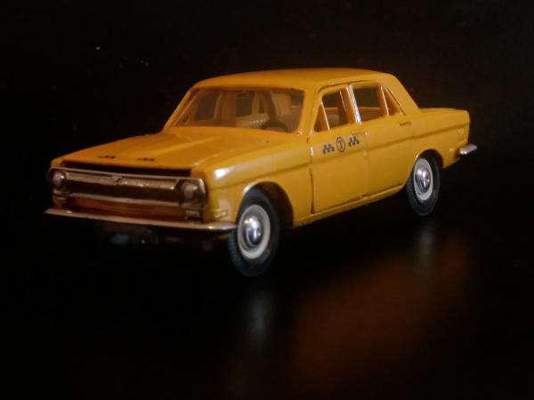 ГАЗ-24-01 такси а14 (Тантал-Радон-Агат) [1970г., желтый, 1:43]